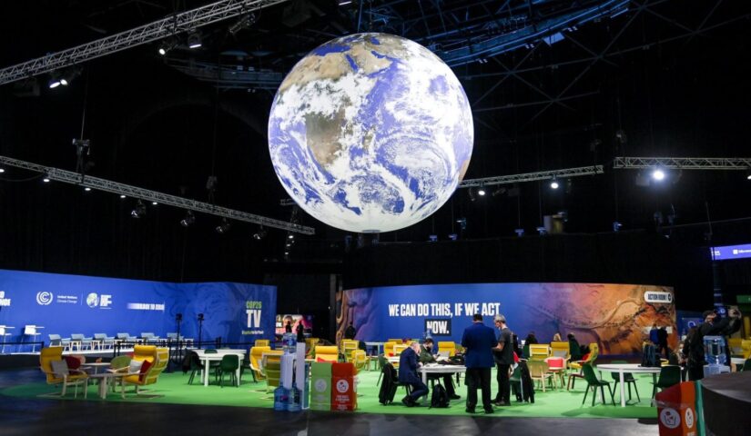 Sala konferencyjna szczytu COP 26, Glasgow