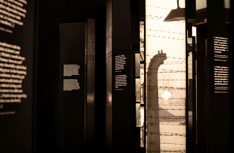 Fragment wystawy stałej – sala Auschwitz, fot. Muzeum Dom Rodziny Pileckich