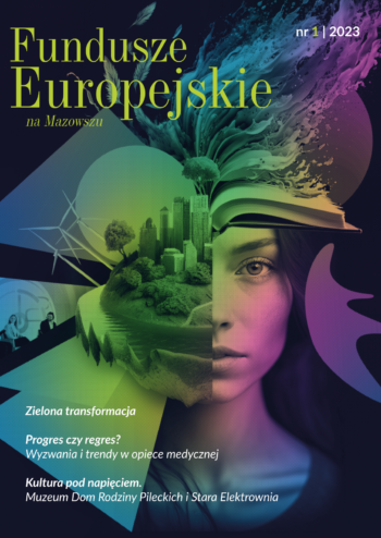 okładka magazynu "Fundusze Europejskie na Mazowszu", nr 1/2023