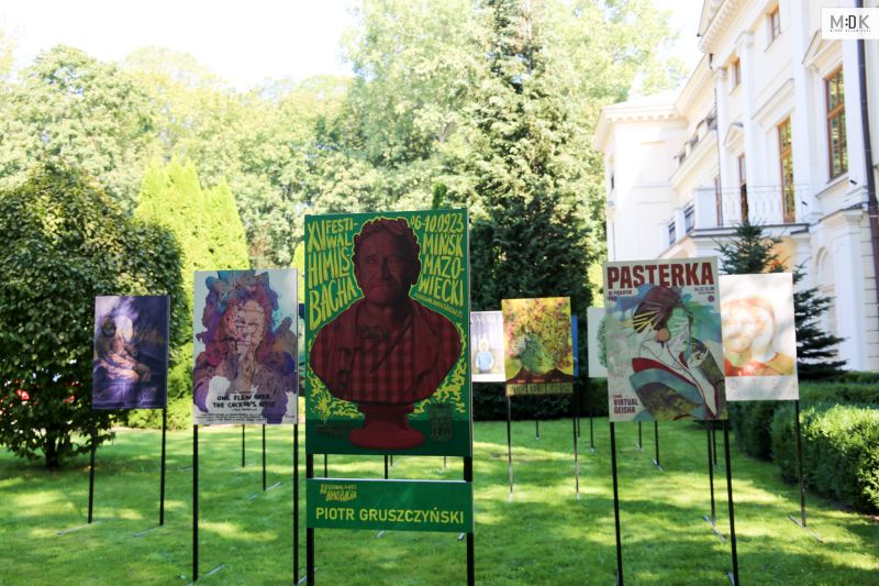 Wystawa plakatów Piotra Gruszczyńskiego na Festiwalu Himilsbacha w 2023 r., fot. MDK w Mińsku Mazowieckim