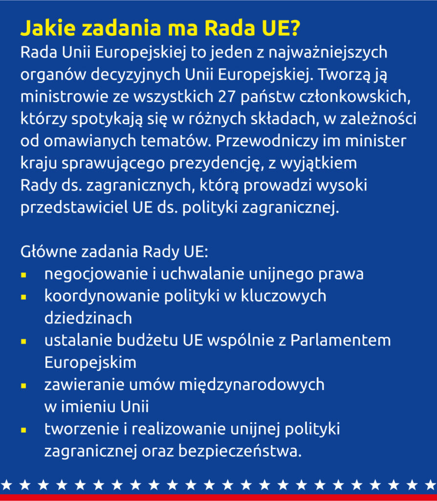 Zadania Rady Unii Europejskiej