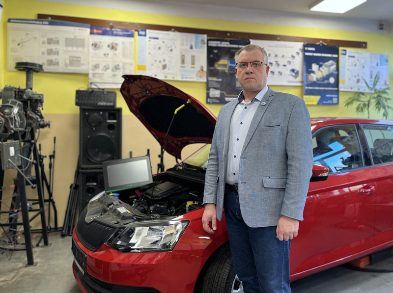 mgr inż. Wojciech Smoliński, dyrektor Zespołu Szkół Techniczno-Zawodowych im. Jana Pawła II w Żurominie