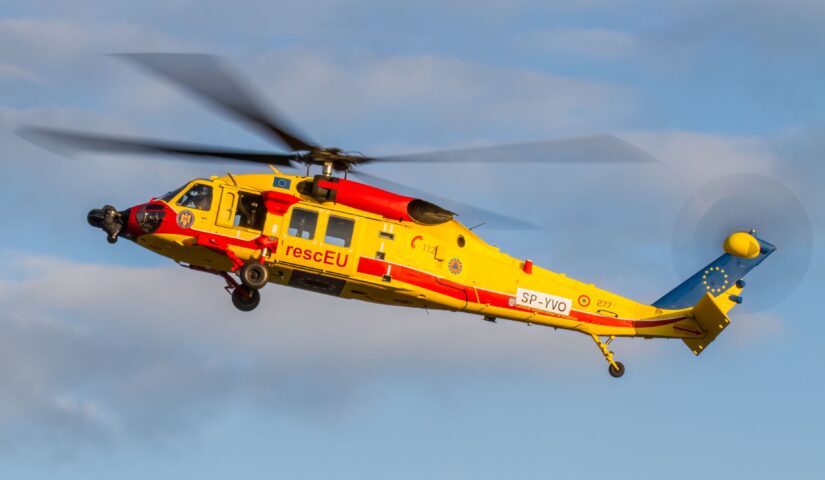 Śmigłowiec z floty rescEU, fot. PZL Mielec